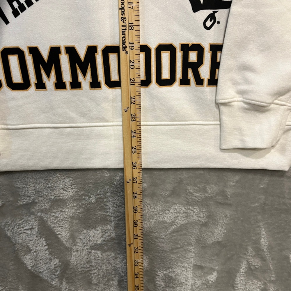 Vanderbilt University Commodores Sweatshirt Mens Medium White Anchor Down Locale - Picture 8 of 8